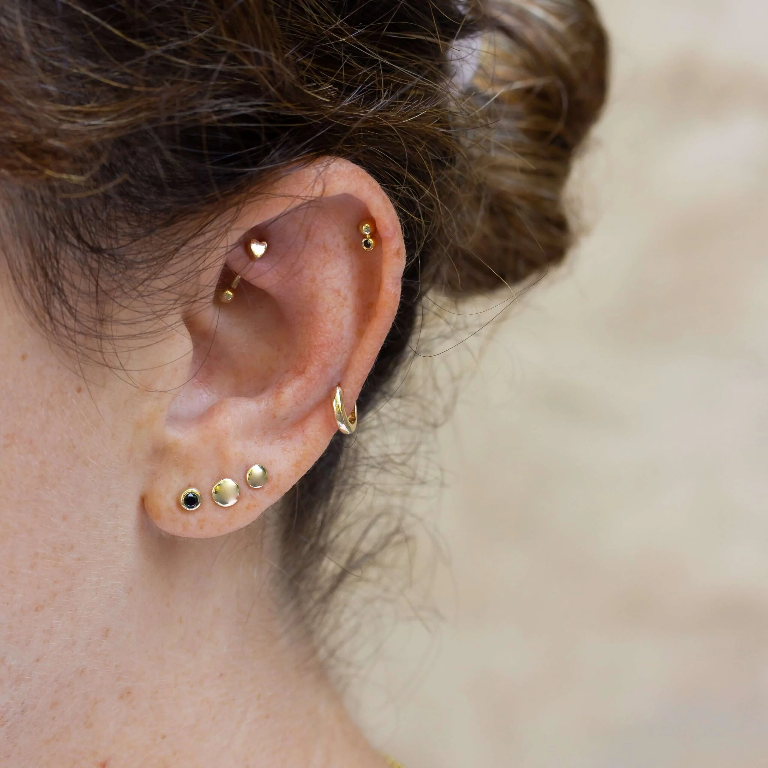 עגיל פירסינג קלי זהב 14K - Image 4