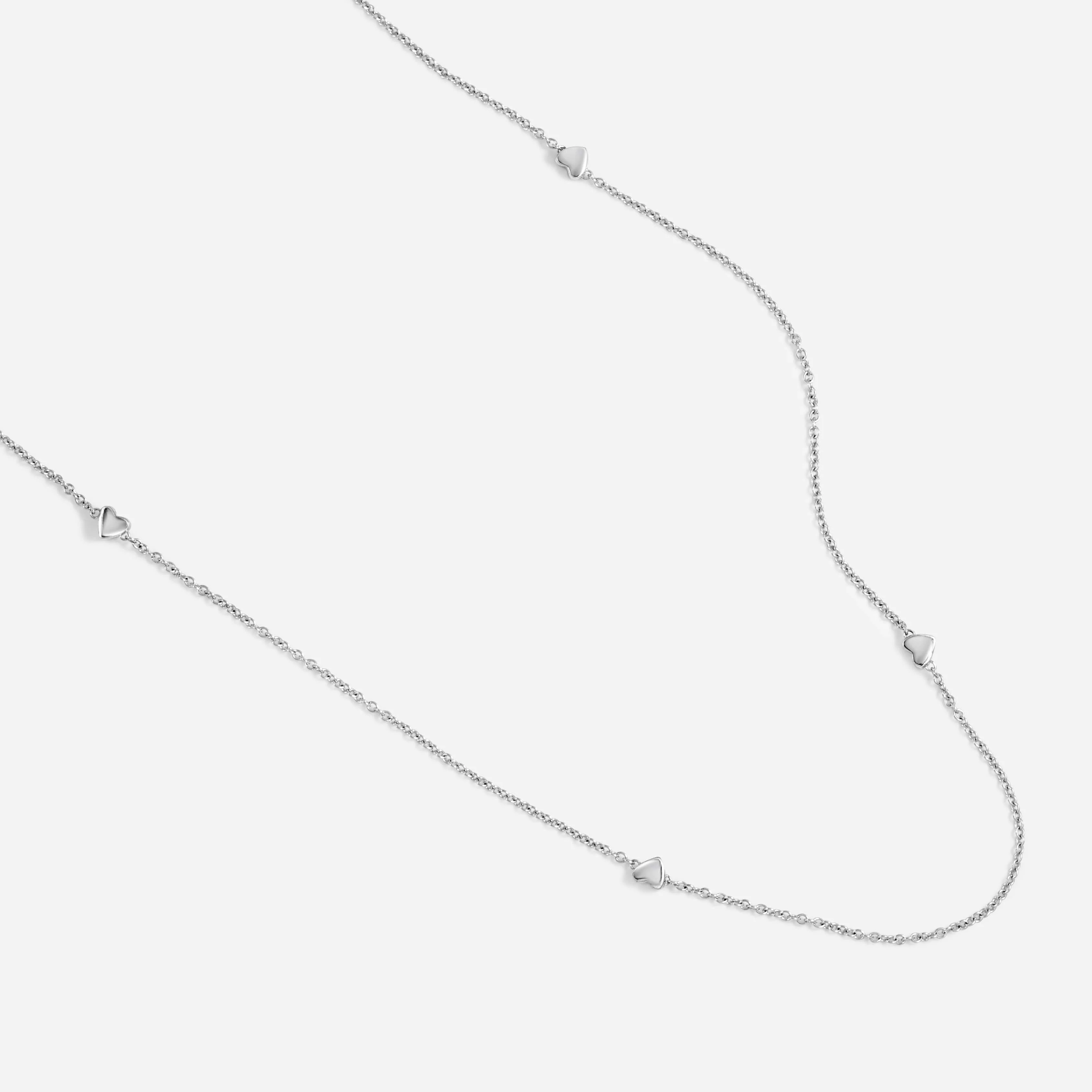שרשרת לבבות טייני זהב 14K - Image 6