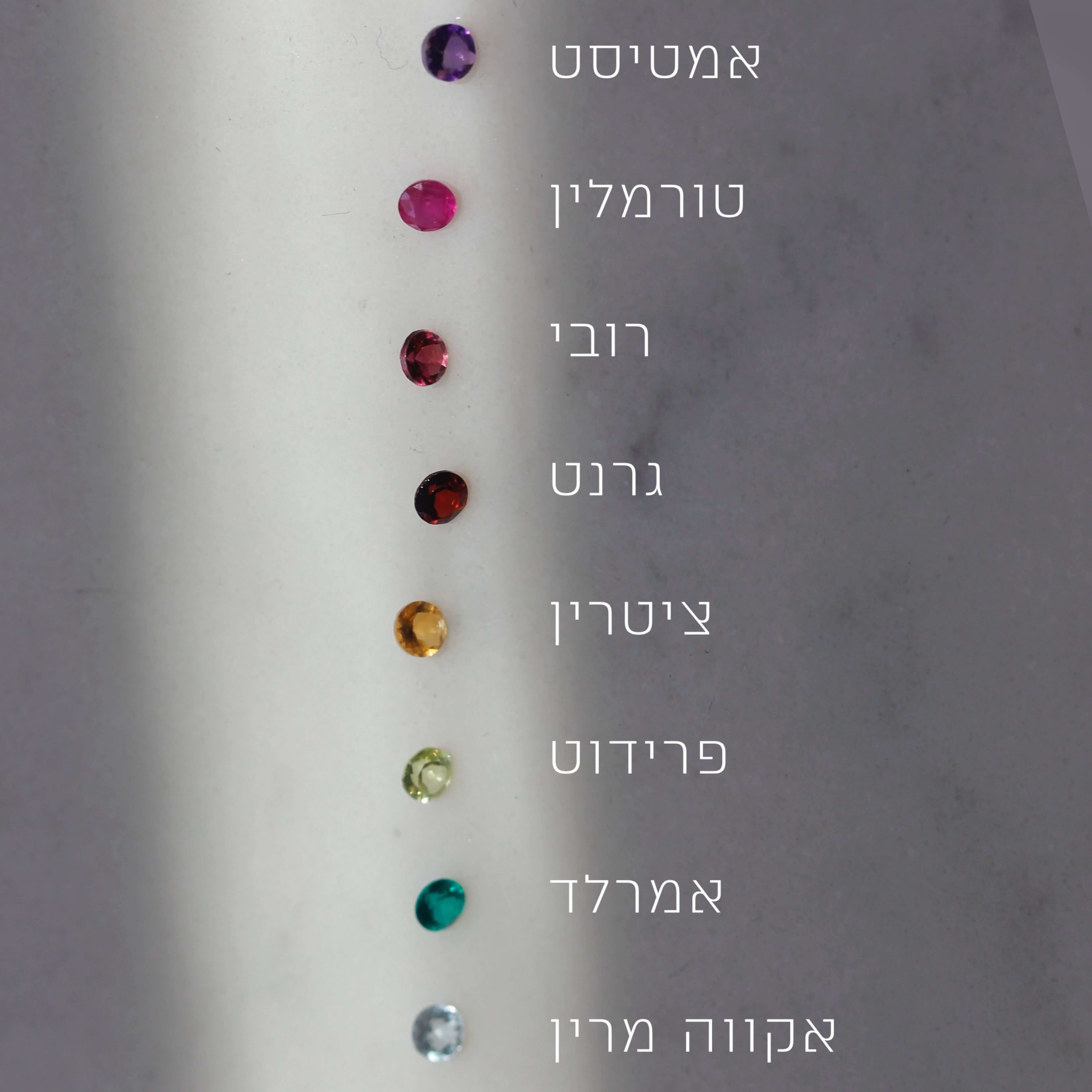 טבעת סטורן אבני חן זהב 14K - Image 10