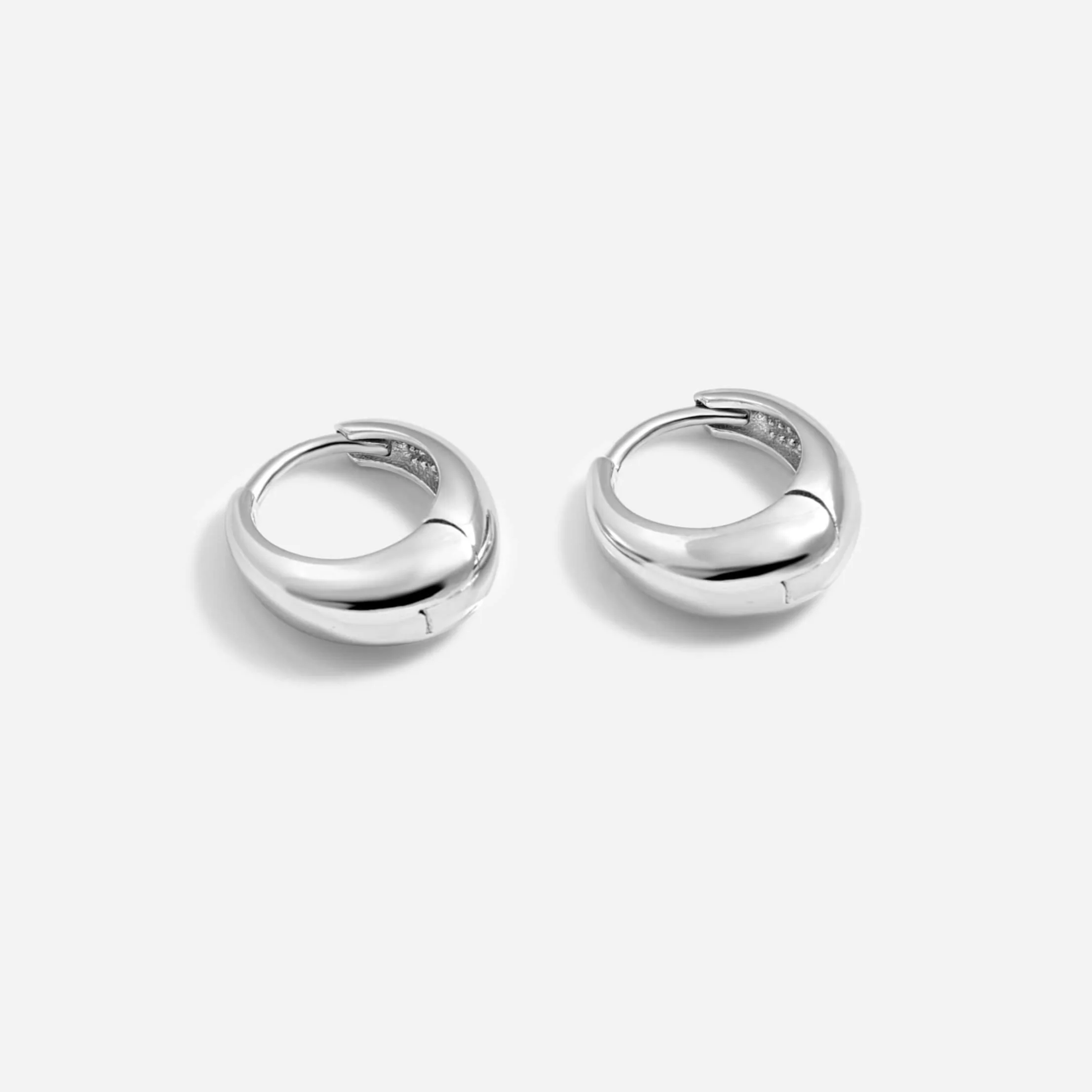 עגילי חישוק קנדל קטנים זהב 14K - Image 6