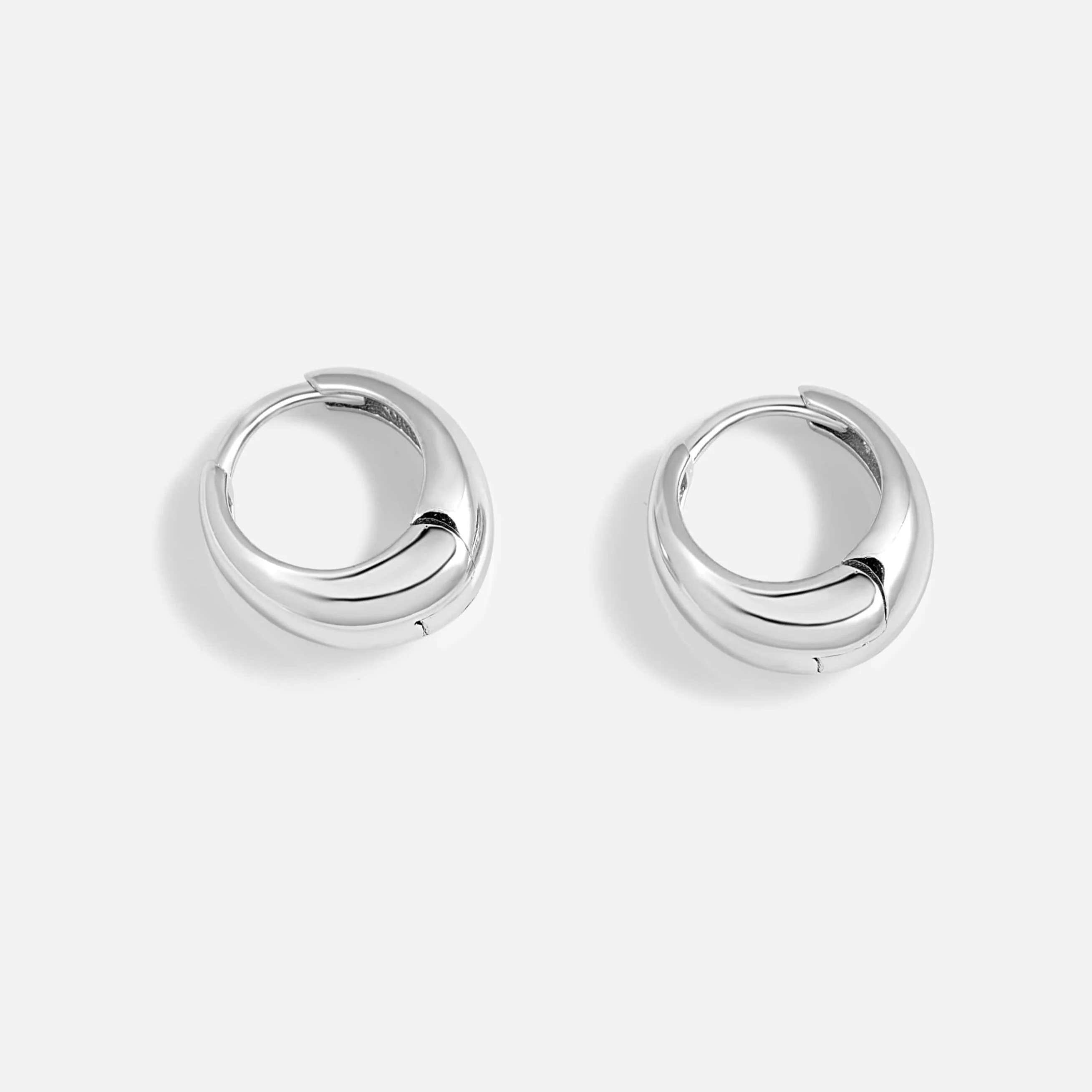 עגילי חישוק קנדל קטנים זהב 14K - Image 9